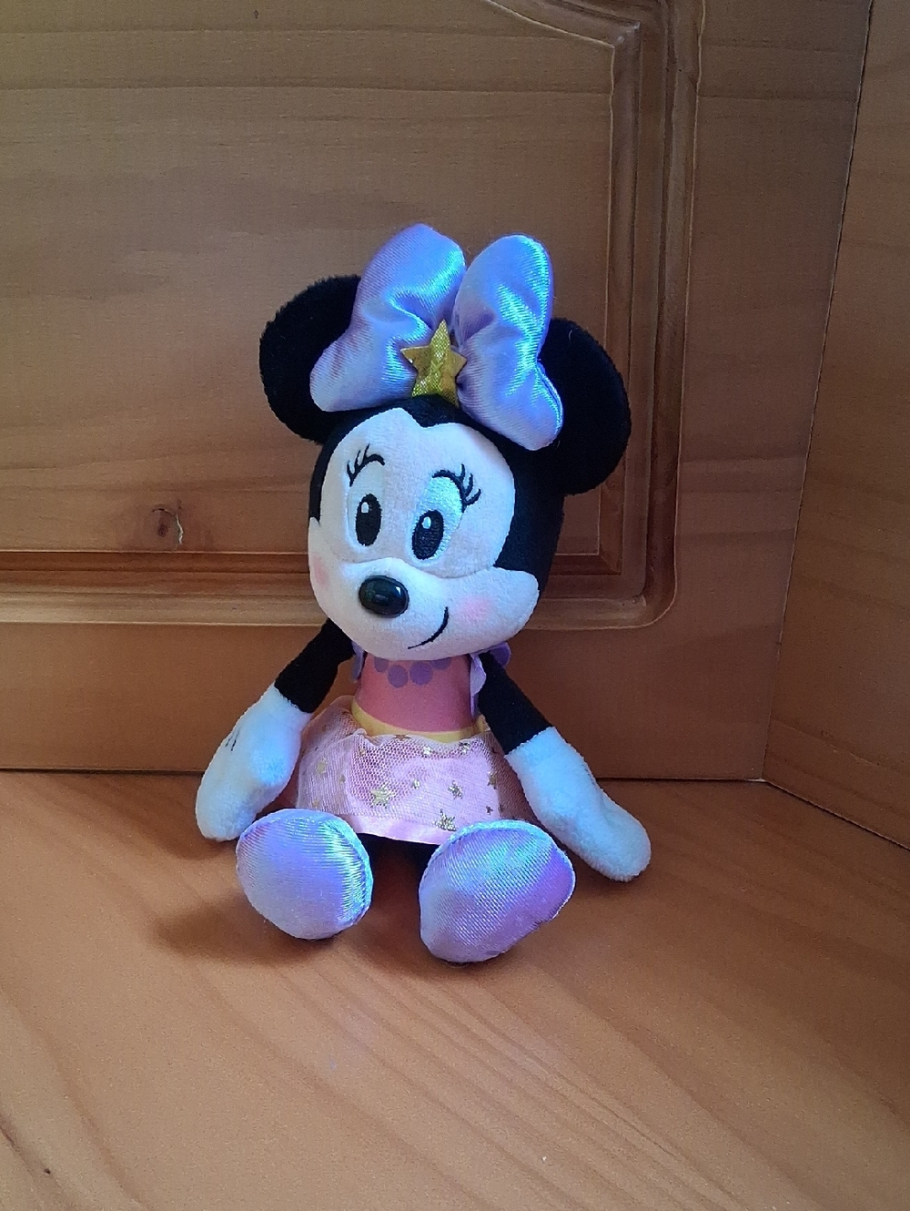 Disney Minnie Mouse Plush in Pink and Purple Outfit